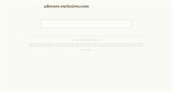 Desktop Screenshot of adresses-exclusives.com